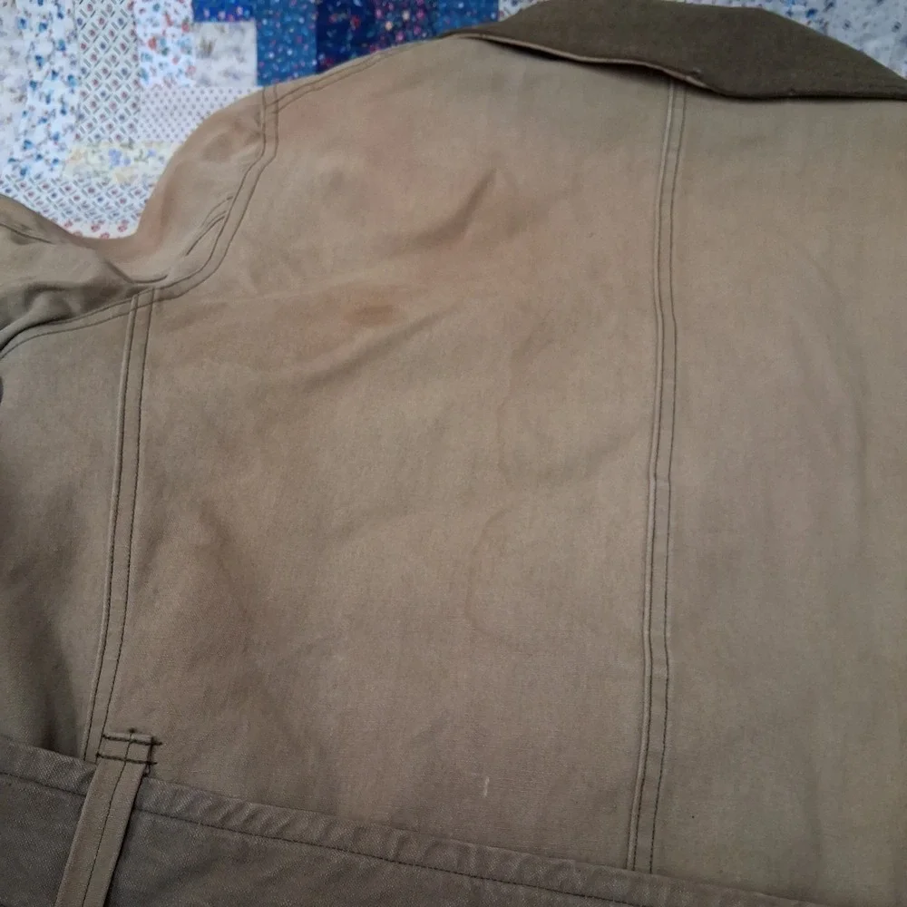 True Vintage 1940 WWII US Army M1938 Mackinaw Jeep Coat With Belt Wool Lined - Picture 8 of 16